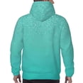 thumbnail image 7 of Naloa Turquoise Glitter Men's Casual Hooded Collar Drawstring Hoodies Pullover Sweatshirts Casual Long Sleeve Shirts-Small, 7 of 7