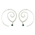 thumbnail image 4 of Pendientes de Aro Étnicos Vintage Zulema Pendientes de Tribales en Perforación Gitana India Plata1, 4 of 4