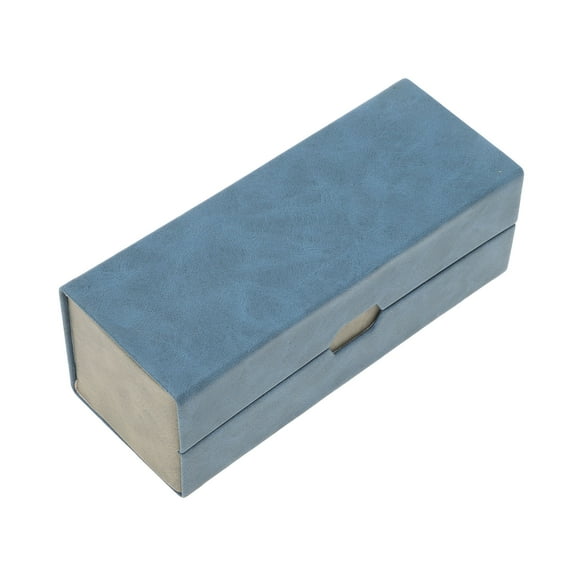 Unique Bargains 1 Pc Eyeglasses Case Portable Eyeglasses Storage 6.3"x2.48"x2.2" Blue