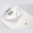 thumbnail image 2 of Men's Tuxedo shirt By Classix  Wing Tip Formal Pleated Front After Six M00 White, 2 of 3