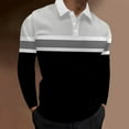 thumbnail image 2 of Gubotare Long Sleeve Polo Shirts For Men Mens Polo Shirts Short Sleeve Cotton Golf Polo Shirts for Men Slim Fit Casual Tops,AL L, 2 of 3