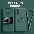thumbnail image 2 of Funda para Xiaomi Mi 10T 11T 12T Pro, Funda cuadrada con soporte de anillo de silicona líquida, Funda suave para Xiaomi Mi 10T 11T 12T mi 12t Pro 11 Lite Tan Jianjun unisex, 2 of 2