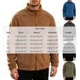 thumbnail image 2 of LEKWK Fleece Jacket for Men Full Zip Stand Collar Warm Winter Outerwear Cozy Thermal Coat with Side Pockets Casual Lightweight Soft Pullover for Outdoor Blue M, 2 of 5