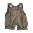 thumbnail image 2 of LeeQinersw Doll Clothes Romper Doll Outifits Soft for Little Girls Detachable Stylish Gifts Gray, 2 of 9
