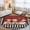 Black, variant on Red Rustic Chefs Washable Small Entryway Area Rugs 2'x3', Cooking Food Whimsical Kitchen Washable Throw Rug Non-Slip Sturdy Edge Binding Carpet for Front Door Floor Room Entry