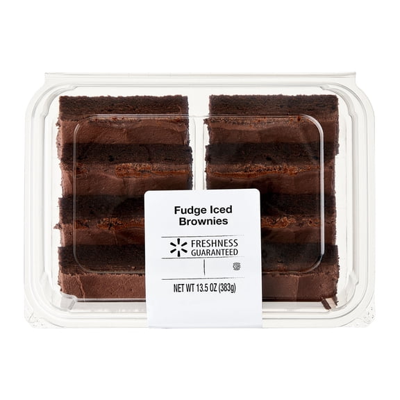 Freshness Guaranteed Fudge Iced Soft Baked Brownies, 13.5 oz, 8 Count