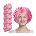 thumbnail image 1 of wonima11 5 Pack Satin Bonnet for Women, 30cm Adjustable No-Slip Sleep Cap for Curly Hair, Breathable Head Wrap for Sleeping & Skincare, 1 of 1