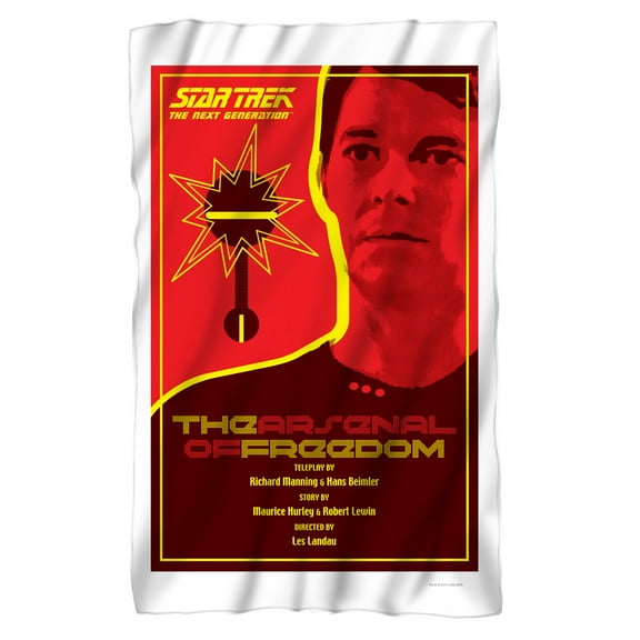 Star Trek TNG Season 1 Episode 21 Fleece Blanket (36x58)