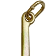 VULCAN 15 inch Tow Hook on Coupling Link - Pair - 5400 Lbs SWL - For Tow Trucks or Flatbed Trailers