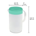 thumbnail image 2 of Sterilite, Pitcher, 1 Gal. Twist & Pour Pitcher Plastic Adult, Green Dream, plastic, 1 gal, perfect for chilled drink preparation., 2 of 4