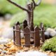 thumbnail image 2 of Valla de madera miniatura para jardín de hadas, paisaje, terrario, figurita, bonsái, manualidades DIY, 2 of 5