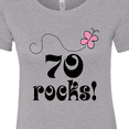 thumbnail image 4 of Inktastic 70th Birthday 70 Rocks Women's T-Shirt, 4 of 5