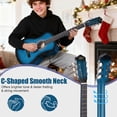 thumbnail image 6 of ZENY 38" Acoustic Guitar for Beginners, Student Starter Kit with Gig Bag, Strap, Tuner & Picks -Blue, 6 of 11
