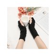 thumbnail image 6 of INSPIRE CHIC Women's Short Knitted Autumn Winter Fingerless Wrist Length Knit Gloves One Size Black, 6 of 6