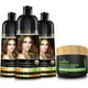 thumbnail image 1 of Herbishh Ultimate Shampoo Kit (3pcs Dye + 1 Argan Mask) for Smooth, Long-Lasting Grey Hair Color - Men & Women (Chestnut Brown), 1 of 5