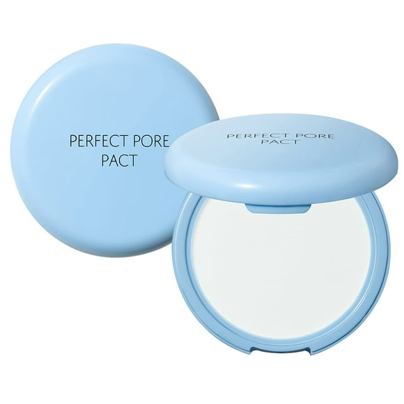 THESAEM Saemmul Perfect Pact Pores - Pacte de Poudre Compacte pour le Contrôle du Sébum, Minimisation des Pores, Poudre de Finition Fixatrice à Base de Plantes pour Absorber la Sueur et Prévenir les Grumeaux, avec Miroir et Houppette 12g