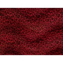 Velboa Faux Fur Short Pile CHEETAH RED Fabric 60"/ Sold by the Yard