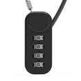 thumbnail image 5 of Gray Security Combination Padlock 4-Digit Combination Padlock Zinc Alloy Anti-Theft Suitcase, 5 of 5