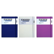 Exceed Large Journal 100 GSM Paper, Dot Grid, 96 Pages, 7.5" x 9.75", Color Choice Will Vary, 86808