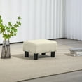 thumbnail image 5 of HOMCOM Ottoman Foot Rest, Small Foot Stool with Linen Fabric Upholstery, 5 of 8