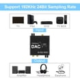 thumbnail image 3 of 192KHz Digital to Analog Audio Converter with and Volume Adjustment,Digital SPDIF/Optical/Coaxial Stereo, 3 of 7