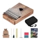 thumbnail image 2 of LINGTING LINGTING K17S Kalimba de 17 Teclas en Madera de Caoba con Estuche, Bolsa, Martillo de Afinación, Cadena de Trémolo y Adornos de Borlas – Ideal para Músicos Viajeros y Ceremonias Especiales, 2 of 6