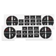 thumbnail image 1 of Unique Bargains 2pcs AC Dash Button Decal Stickers AC Panel Decals 19 Button for Chevrolet Suburban for GMC Acadia, 1 of 6