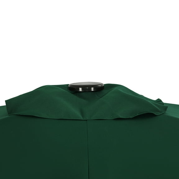Bluewave Nassau 6.5-Ft X 10-Ft Rectangular Market Hunter Green Umbrella