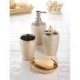 thumbnail image 2 of Zingz & Thingz Set of 4 Gold Contemporary Shimmer Bathroom Accessories 10.75", 2 of 2