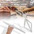 thumbnail image 2 of 2026 New Rele Premium Corner Angle Finder,Precision 10–170 Measuring Tool for Woodworking Tile Cutting,Miter Saw Protractor Bevel Gauge Tool with Locking Metal Knobs and Scales,Woodworking Tools, 2 of 9