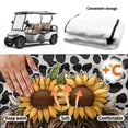 thumbnail image 6 of XYZCANDO Cow Print Highland Cow Golf Cart Seat Cover with 4 Pockets | Universal Non-slip Washable Protector for 2-Seat Golf Carts, 6 of 9