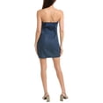 thumbnail image 2 of Gracia Womens Criss-Cross Denim Mini Dress, 2 of 3