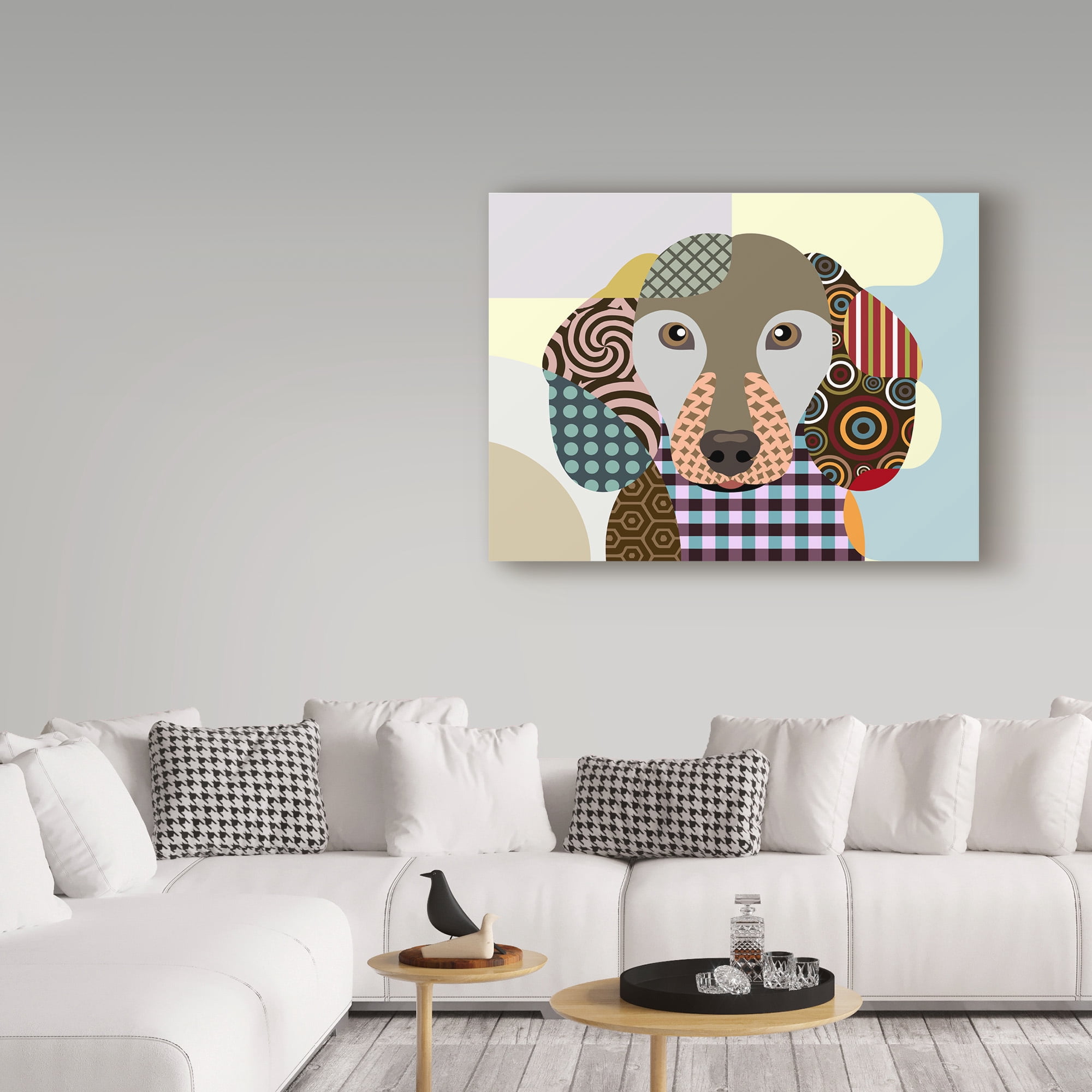 Trademark Fine Art 'Dachshund' Canvas Art by Lanre Adefioye