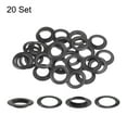 thumbnail image 3 of Uxcell 20Set Grommets Eyelets Kit 20mm Copper Metal Eyelets Round with Washers for Curtain Clothes Leather Bag, Black, 3 of 6