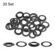 thumbnail image 3 of Kit de ojales de metal de cobre Uxcell de 20 juegos de 20 mm redondos con arandelas para cortinas, ropa, bolsas de cuero, negro, 3 of 6