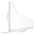 thumbnail image 2 of ROSENICE 2 Pcs Splash Guard Washbasin Guard Bathroom Splashing Guard Acrylic Transparent 21.30X18.80X0.60CM, 2 of 8