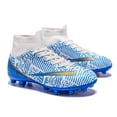 thumbnail image 4 of Zapatos de fútbol Favdeol Kids High Top Training, azules y blancos, 4 of 6