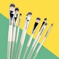 thumbnail image 3 of 6/12PCS Watercolor Gouache Paint Brushes Set Different Shape Round Pointed Tip Nylon Hair Painting B, 3 of 4