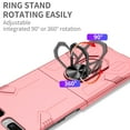 thumbnail image 6 of Allytech Case for Samsung Galaxy Z Flip/ Galaxy Z Flip 2 5G Cover, Slim Thin All-Inclusive Hard PC Rugged Rotatable Ring Holder Support Car Mount Magnetic Stand Cover for Galaxy Z Flip 2, Pink, 6 of 11