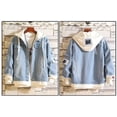 thumbnail image 2 of Chaqueta vaquera Sanmu de estilo casual con estampado digital Kirby Fish, 2 of 3