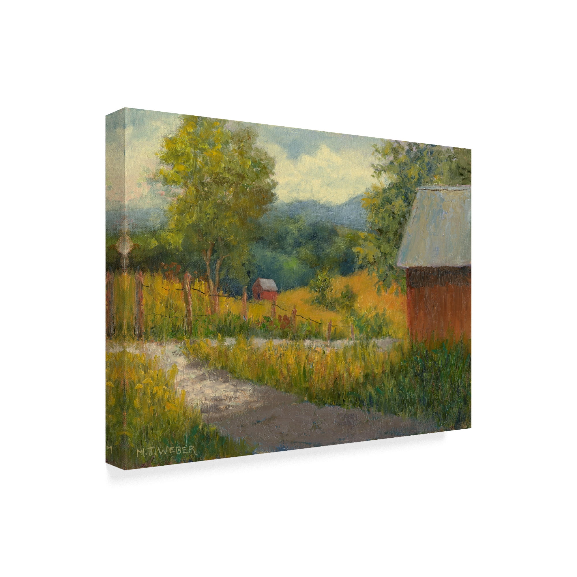 Trademark Fine Art 'Kentucky Hill Farm' Canvas Art by Mary Jean Weber