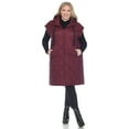 thumbnail image 2 of White Mark Women's Long Hooded Puffer Vest, 2 of 7