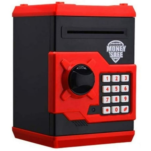 Caja de seguridad Digital, caja de seguridad con cerradura de combinación pequeña, caja de seguridad con contraseña creativa, hucha automática, cajero automático, juguetes para niños WD.WDQZL Hogar