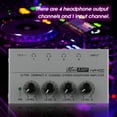 thumbnail image 3 of Joernso MA400 US/UK/EU/AU Plug Headphone Amplifier 4 Channels Mini Stereo Audio Earphone Amplifier with Power Adapter for Studio, 3 of 8