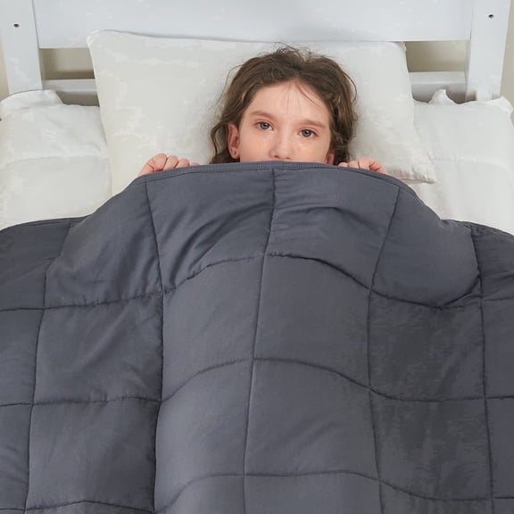 Teler Kids Weighted Blanket 5lbs, 36.2"x48.2" Toddler Weighted Blanket for Sleep & Calming, Breathable Heavy Blanket for Children, Gray