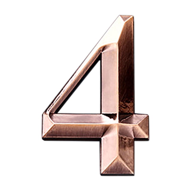 Address Numbers for Housesmodern House Numbers Mailbox Numbers 0-9 Self-Adhesive Street Door Home Address Metal Numbers for Outside Or Inside Signs Easy Install