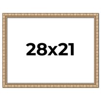 28x21 Frame Silver Real Wood Picture Frame Width 1.5 inches | Interior Frame Depth 0.5 inches |