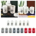 thumbnail image 4 of pitrice Kitchen Food Storage Canister Set 3 Canisters Set Pcs sugar tea storage Coffee Tea Sugar Tins White, 4 of 9