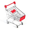 thumbnail image 1 of Loro juguete periquito periquito cacatúa herramienta de crecimiento de inteligencia carrito de compras de supermercado rojo, 1 of 5