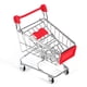 thumbnail image 1 of Loro juguete periquito periquito cacatúa herramienta de crecimiento de inteligencia carrito de compras de supermercado rojo, 1 of 5